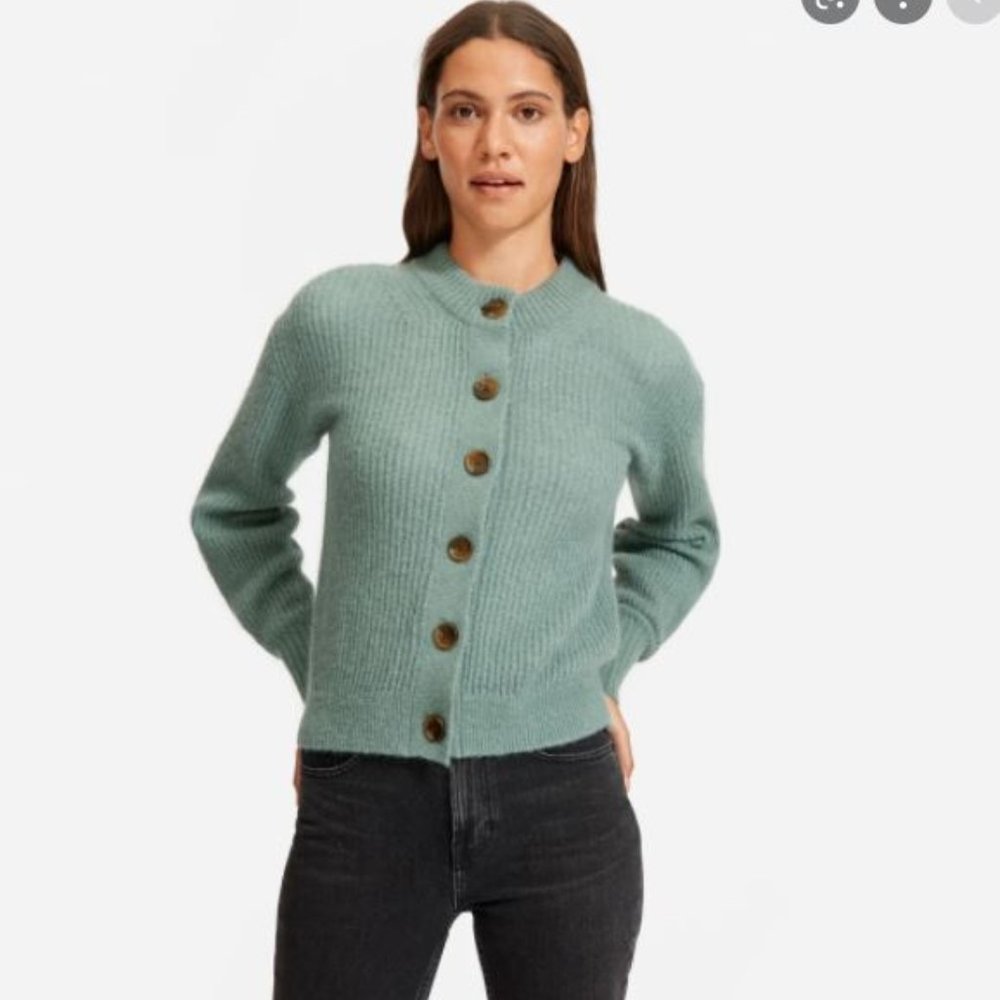 Everlane Cropped Alpaca Cardigan